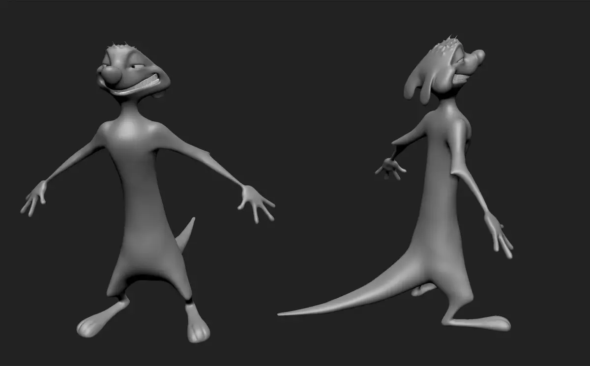 timon cartoon character Free 3D model