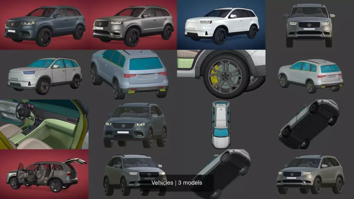Generic SUV - Car 3D Model Pack