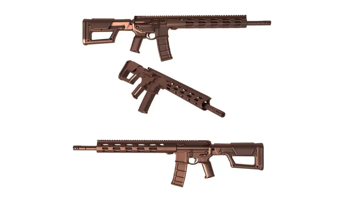 AR-556 MPR  -  ar rifle 3D print model