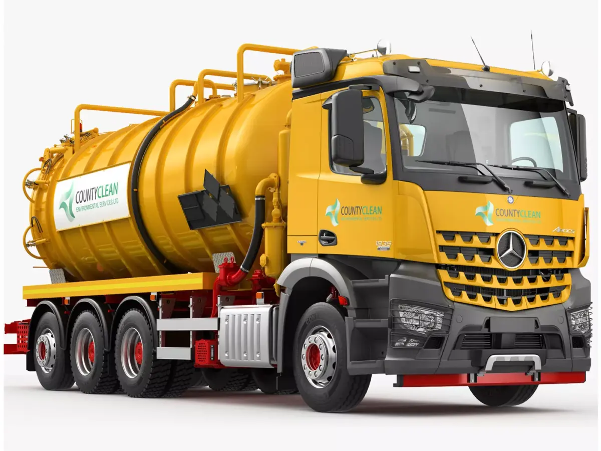 Mercedes Arocs 8X4 Vacuum Truck 3D model