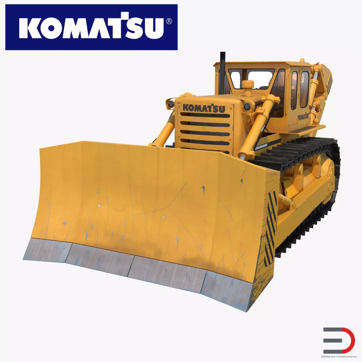 Bulldozer Komatsu 3D model