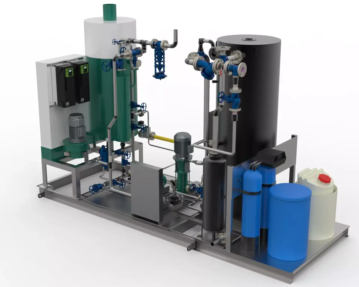 FIRED STEAM GENERATOR SKID 3D model