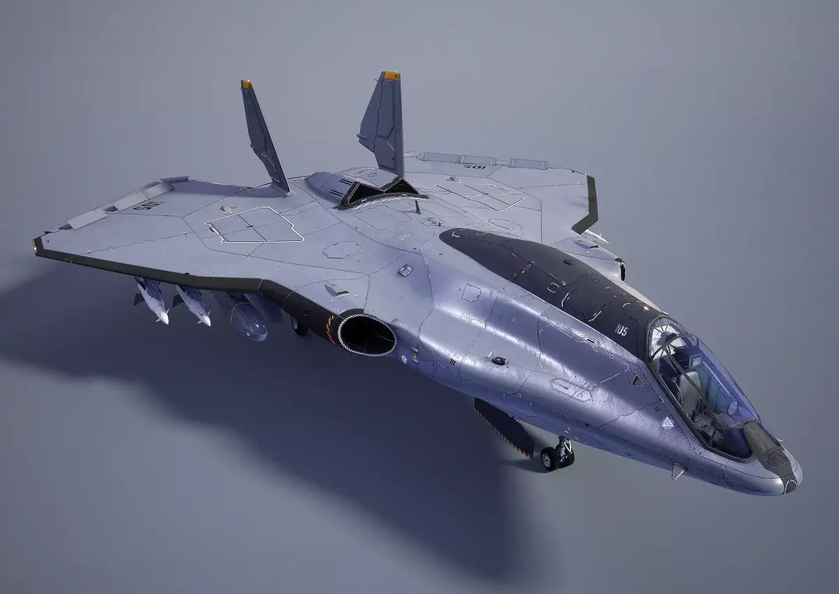 Sci-fi Multi-purpose Spacefighter 3D model