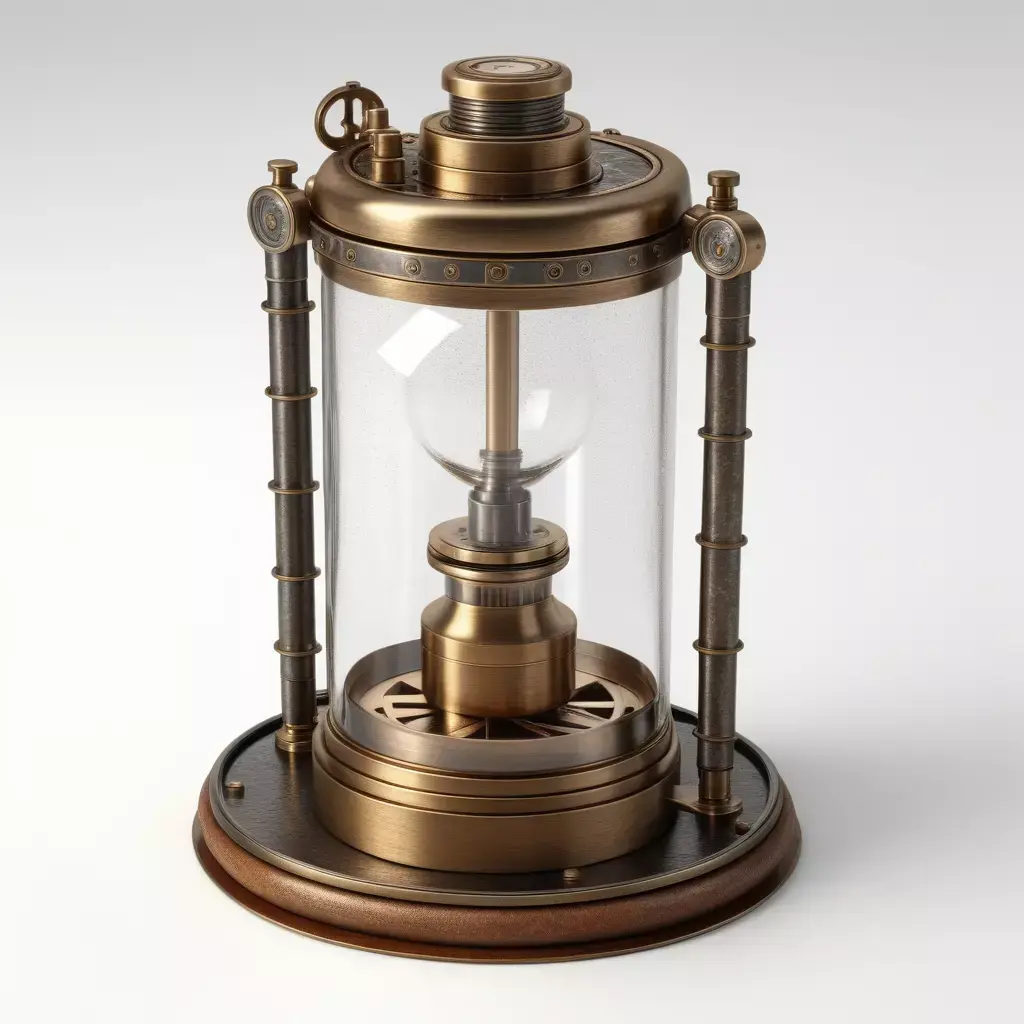 Vintage Steampunk Industrial Device 3D model