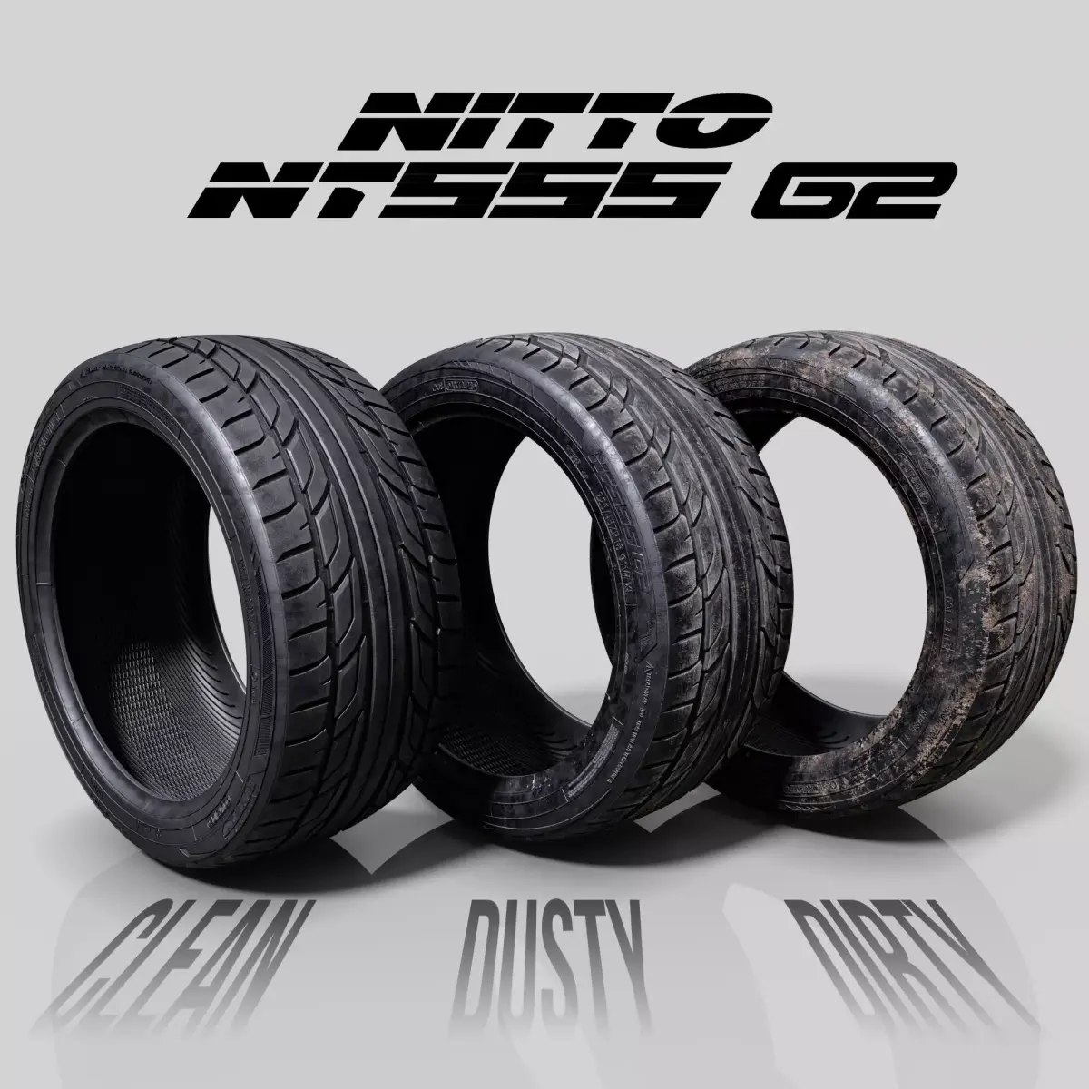 Tire Nitto NT555 G2 3 in 1 3D model