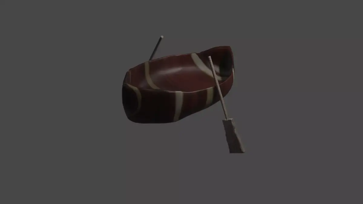 Perahu Dayung 3D model