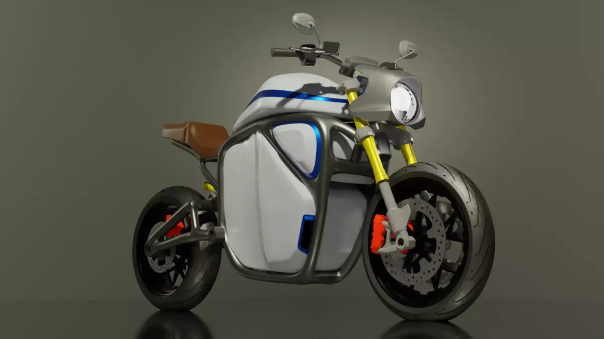 Motorcycle Prototype Design 1 Free 3D model