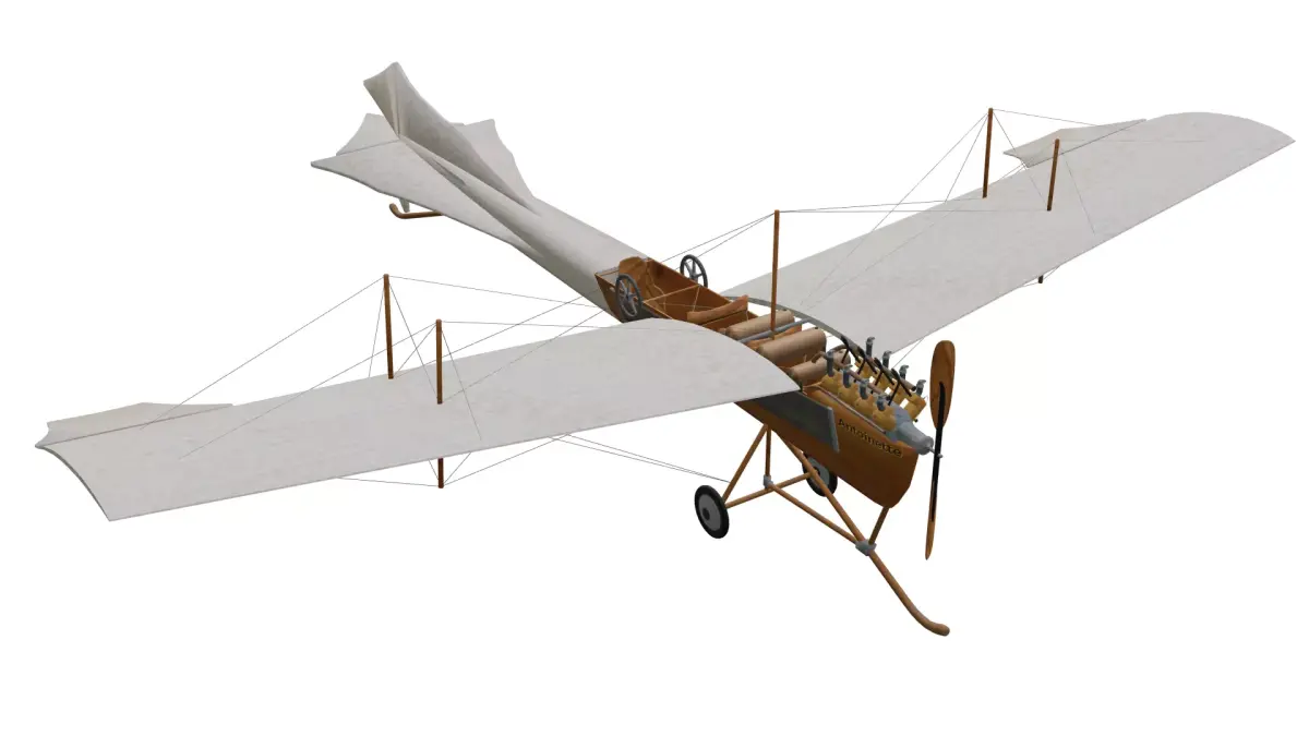 Levavasseur Antoinette IV Low-poly 3D model