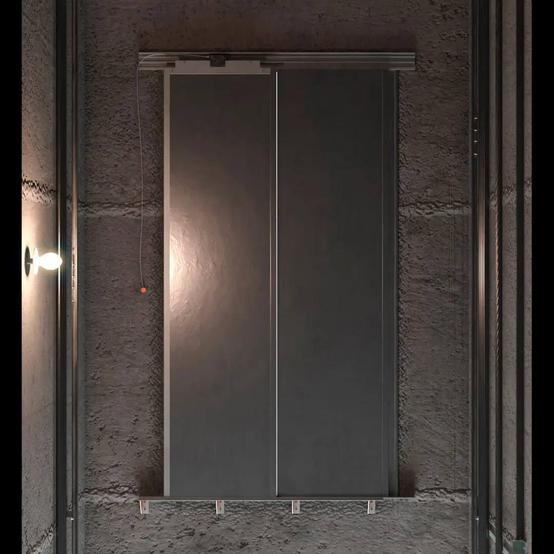 Concrete Elevator Shaft Tower 3D model