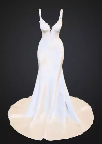 Evening Elegance Dress of Grace and Timeless Beauty  Low-poly 3D model
