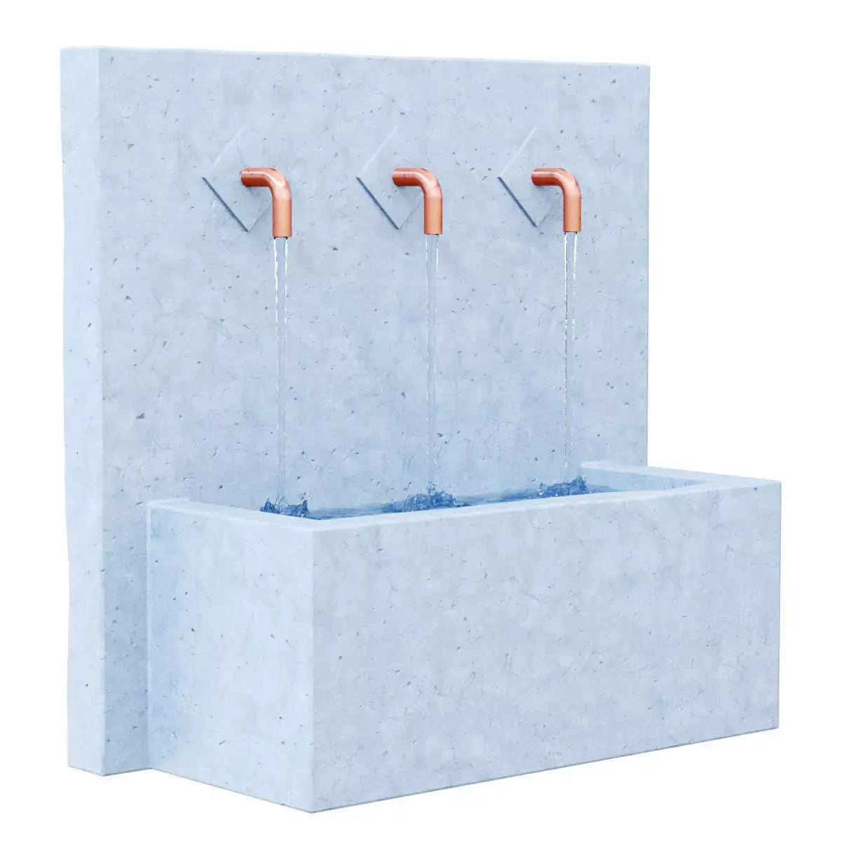 Resin 3 Spout Fountain 3D model