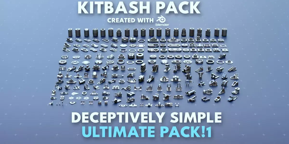 Simple Kitbash Bundle Ultimate Pack 1 3D model