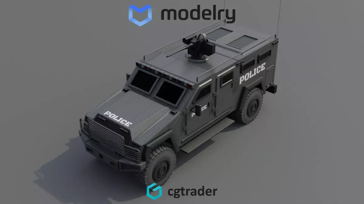 Police Vehicle 3D model buy