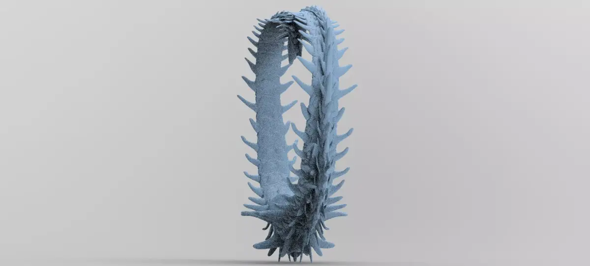 Alien Dragon Tail Curved  3D model