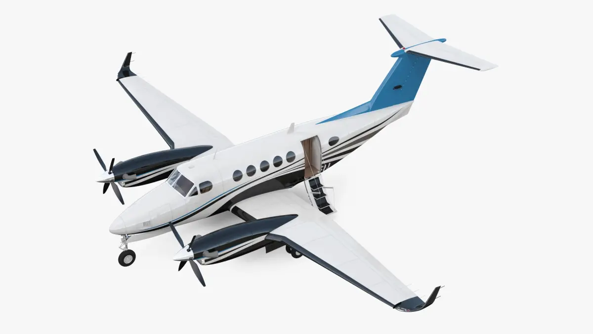 Twin Turboprop Civil Utility Aircraft 3D model