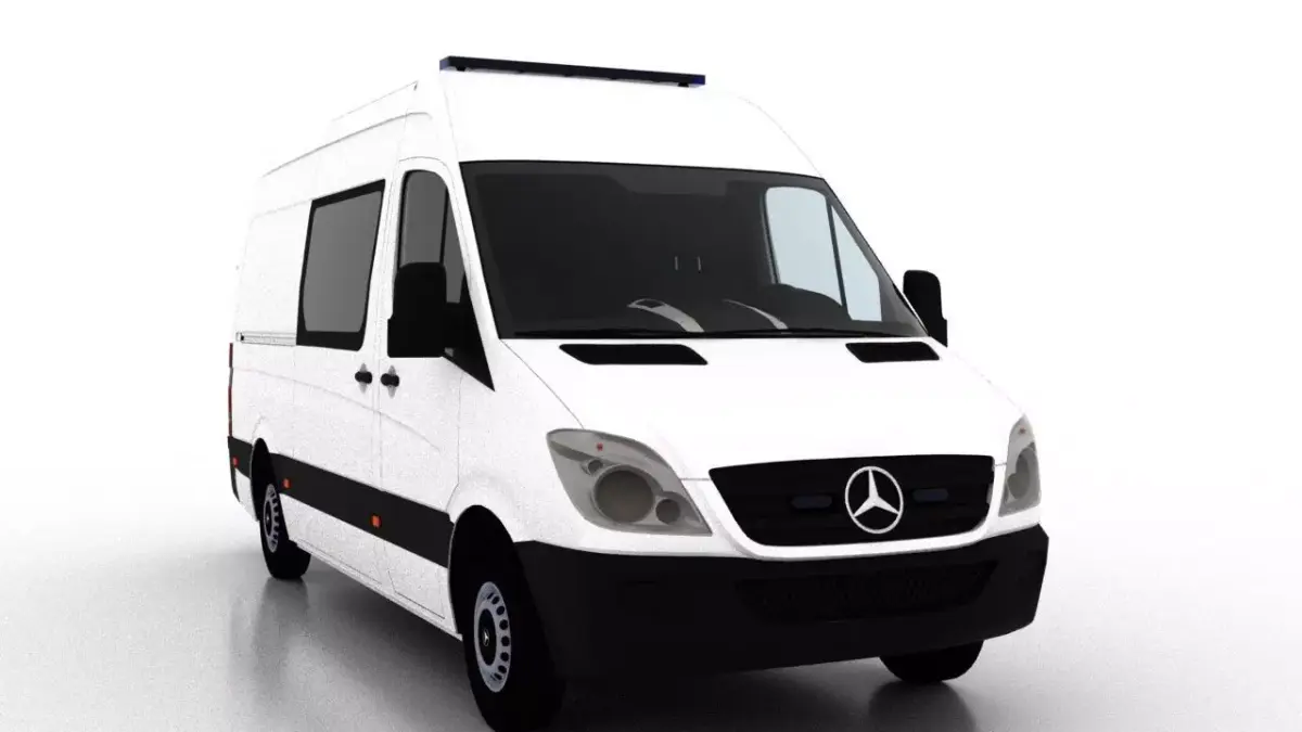 Mercedes Benz Sprinter L2H2 2009 Ambulance EU 3D model