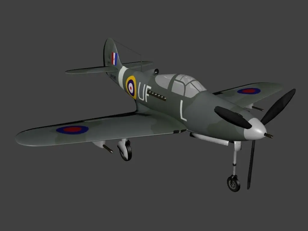 Bell P 39 Airacobra Low-poly 3D model