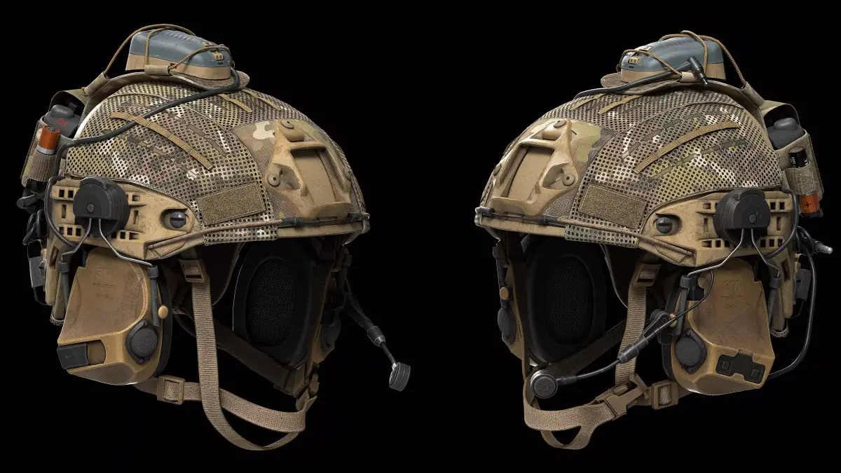 Crye Precision AirFrame Ballistic Helmet Low-poly 3D model