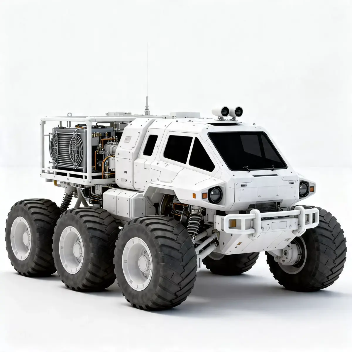 Realistic Interstellar Rover 3D Model Low-poly 3D model