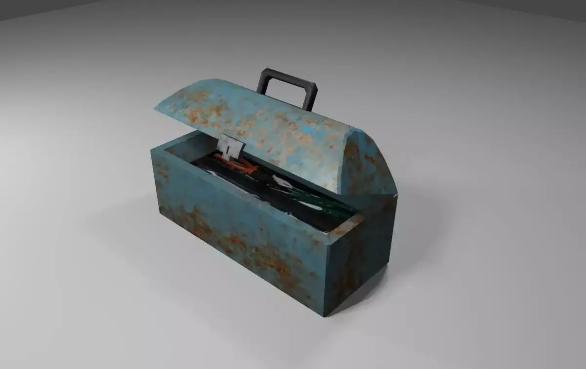 Toolbox - Caixa de Ferramentas Low-poly 3D model