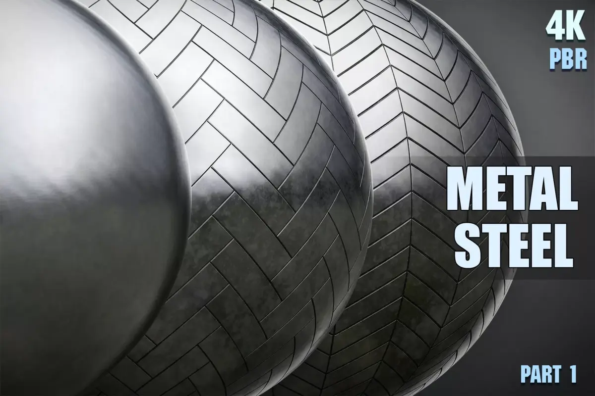 PBR Steel Part 1 Texture