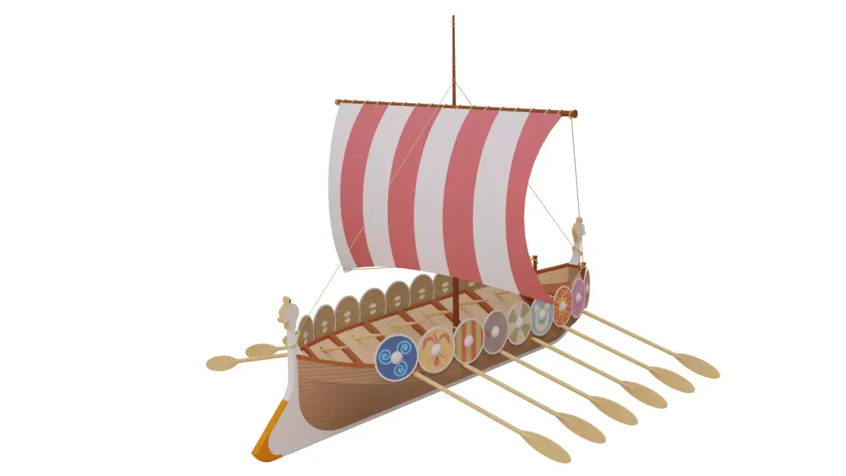Viking ship 3D model