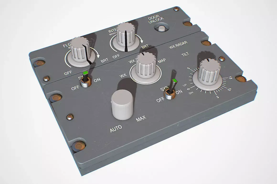 FLOOD Panel Low-poly 3D model