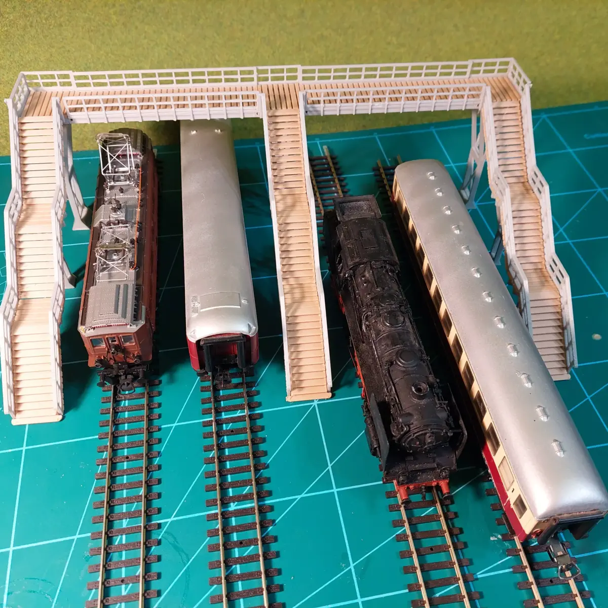 Modular footbridge mod1 1-87 FDM 3D print model