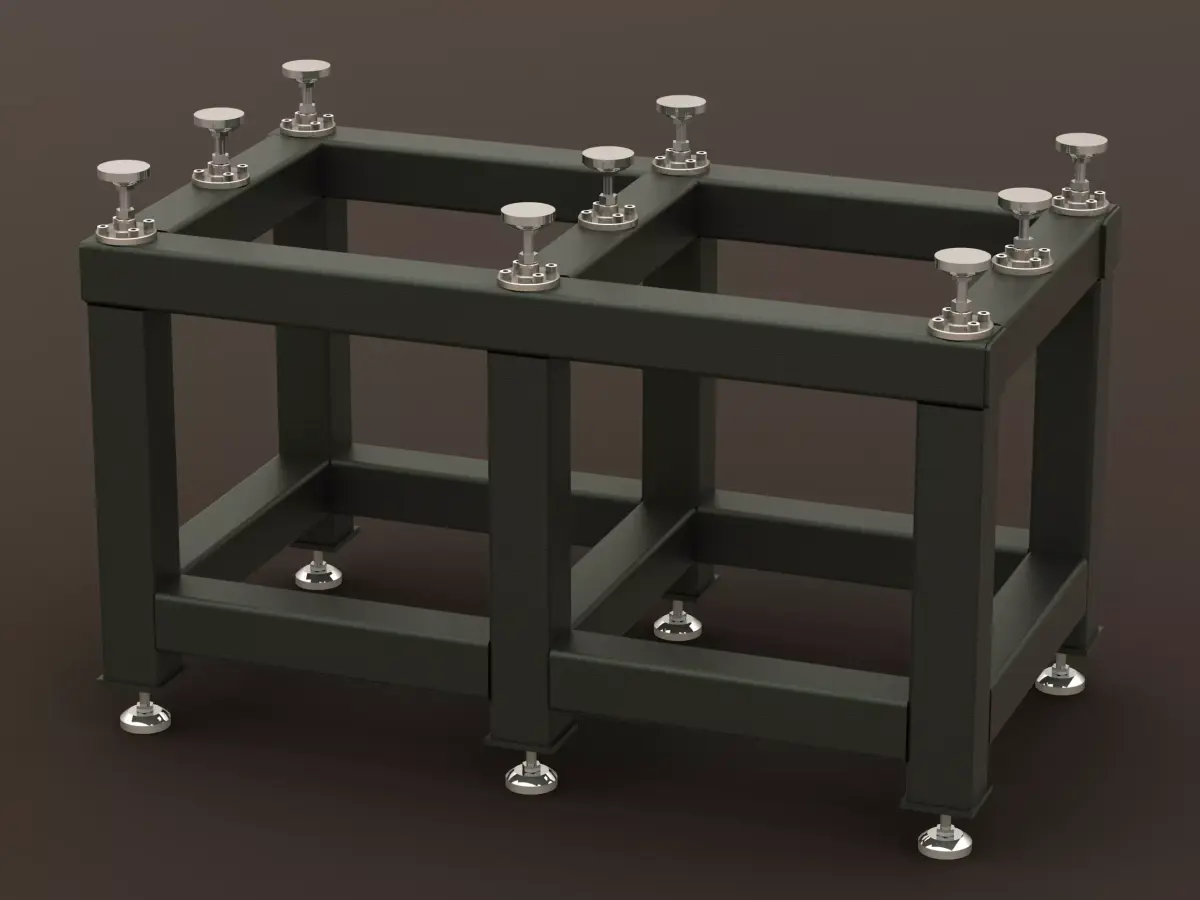 Heavy Duty Steel Stand for Precision Surface Plate 3D model