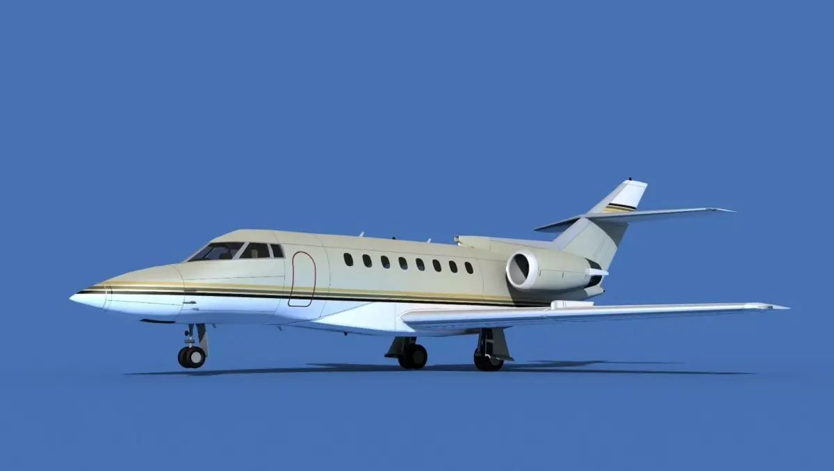 Hawker Siddley 1000 V03 3D model