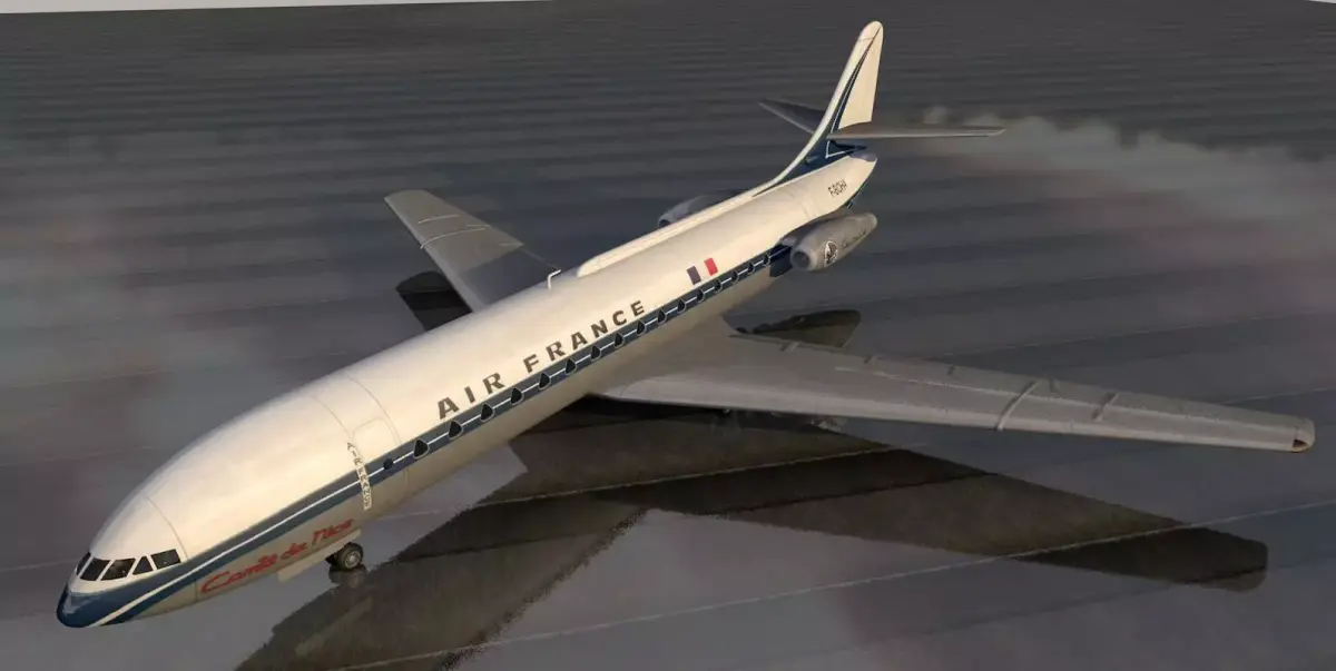 Sud Aviation SE-210 Caravelle III 3D model