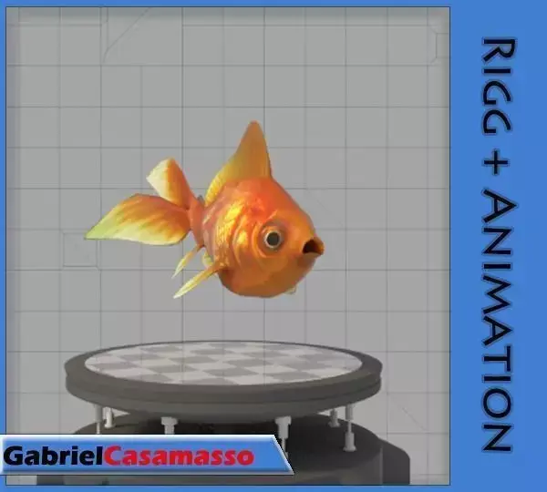 Golden Fish 3D model buy