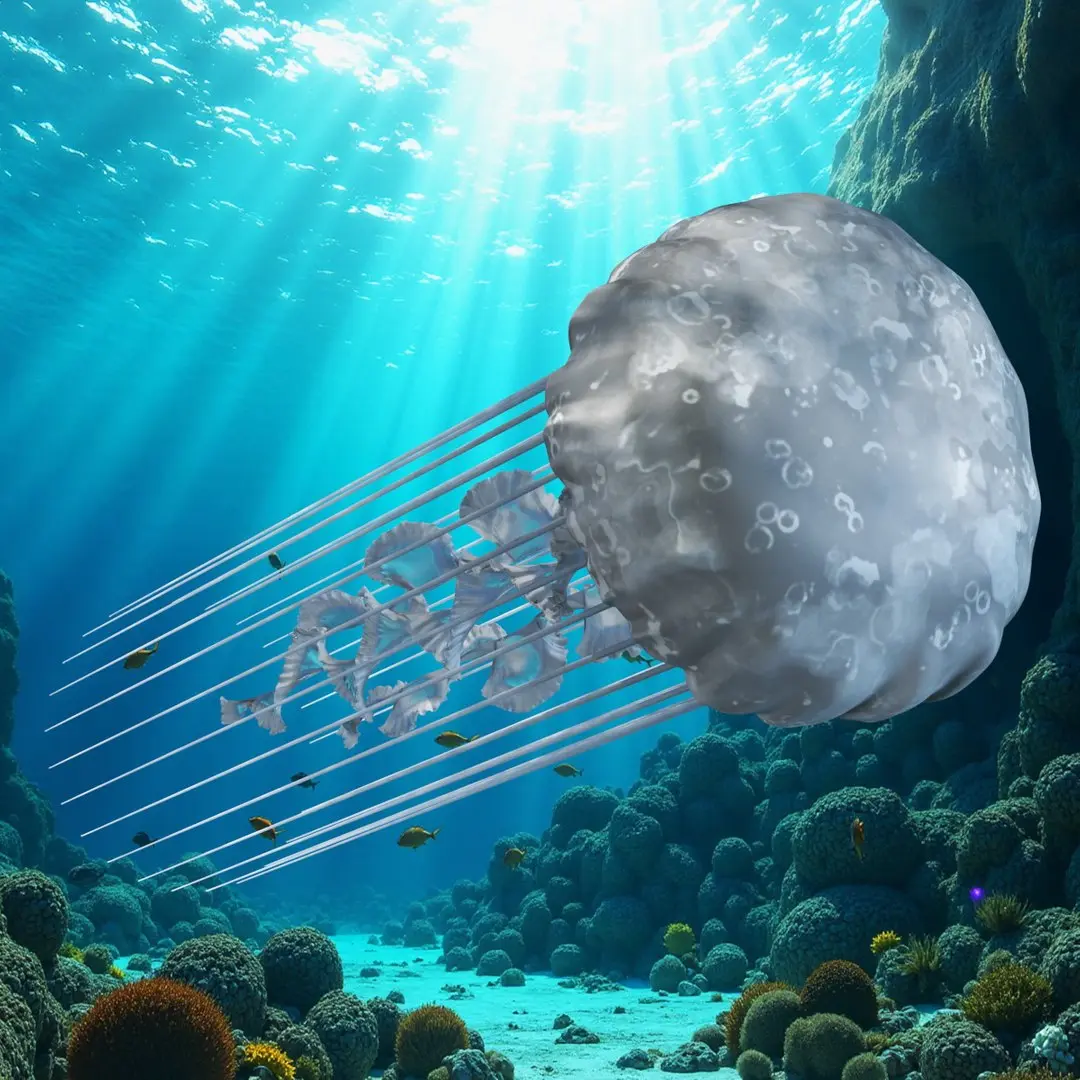  Ghostly White Jellyfish 