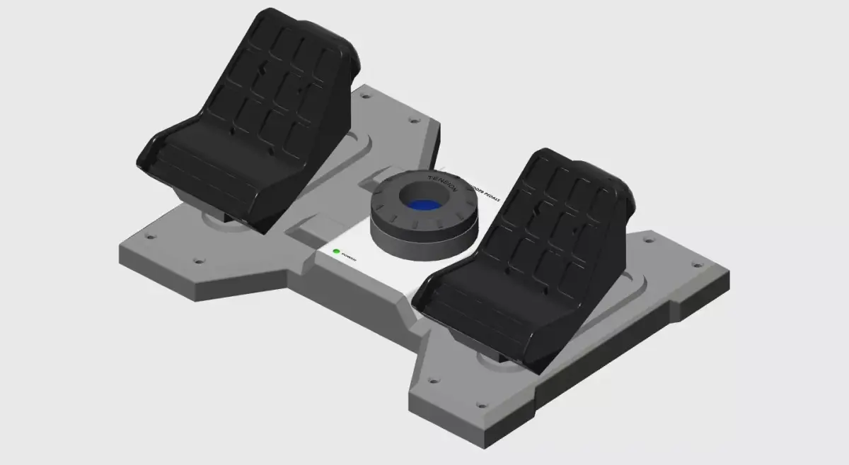 Saitek Rudder Pedals to Cessna Conversion 3D print model