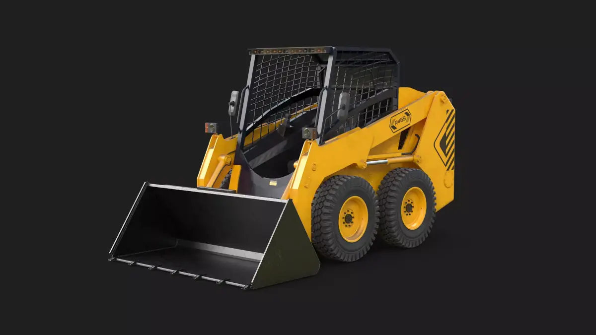 Modern Skid Steer Loader 3D model