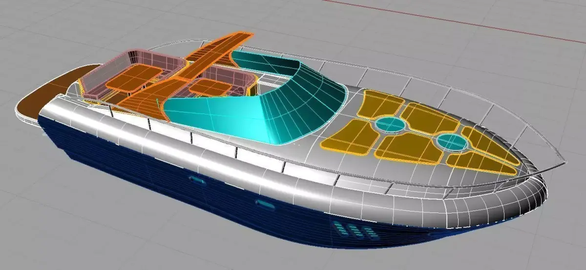 Yacht open arion marine style 3D model