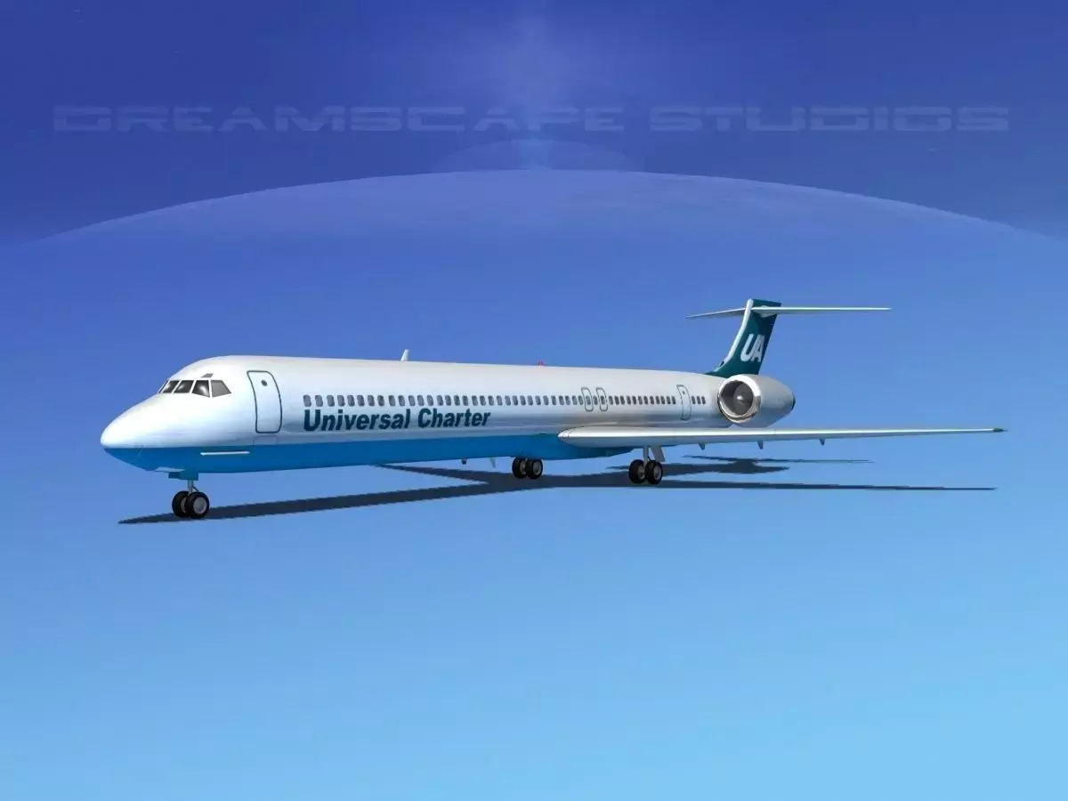 Douglas MD-80 Universal Air Charter 3D model