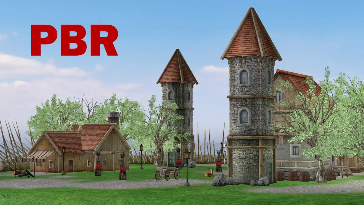 Modular Medieval Village - Blender Project Low-poly 3D Model Low-poly 3D model purchase