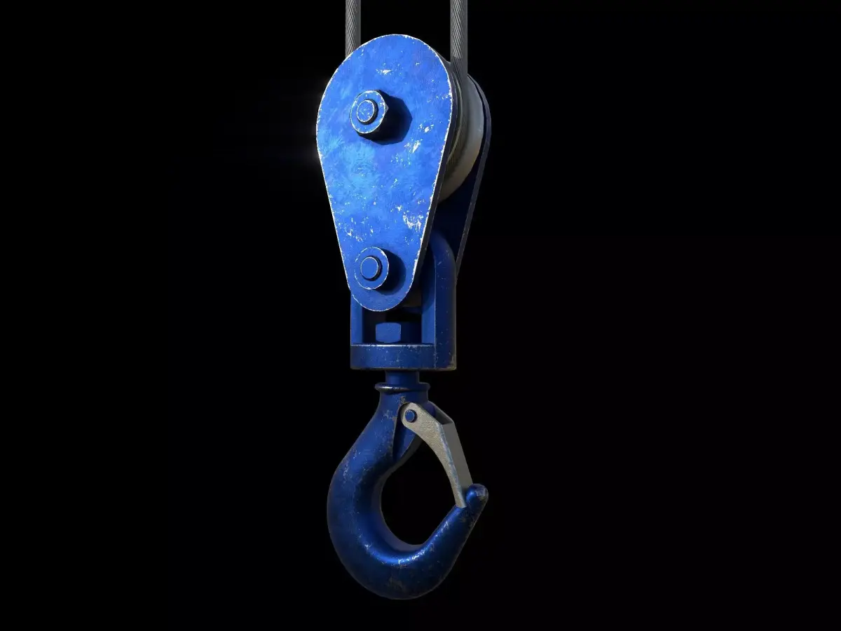 Crane hook Low-poly 3D model
