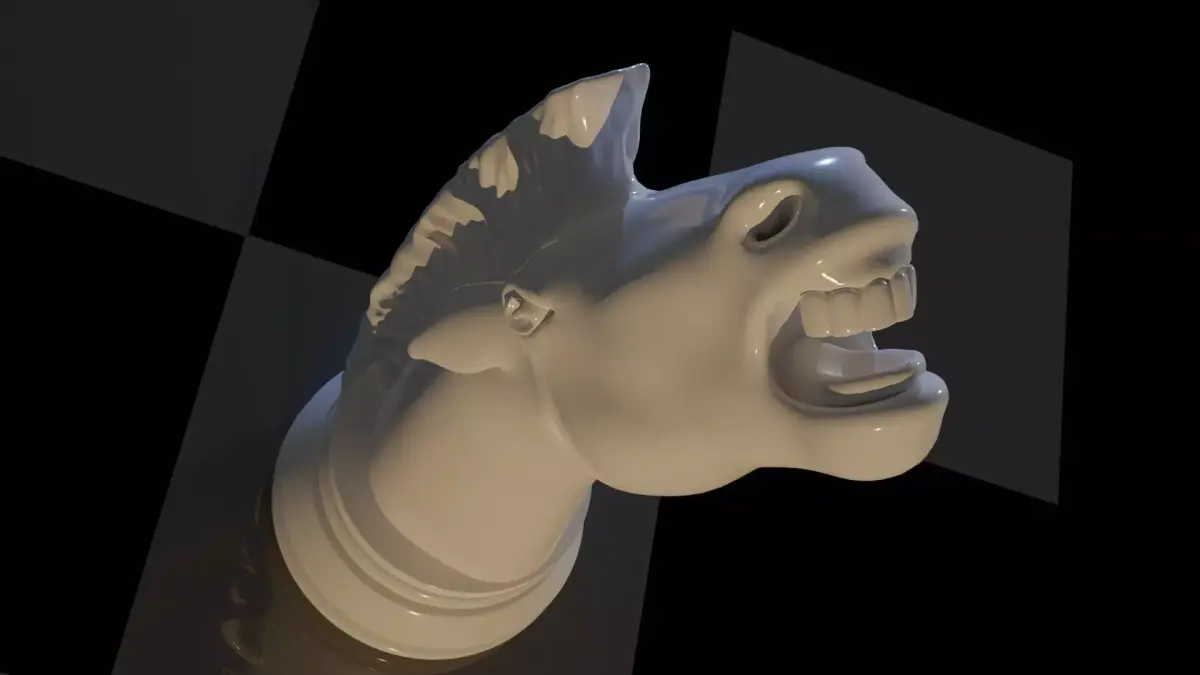 chess knight 3D printing 3D model purchase