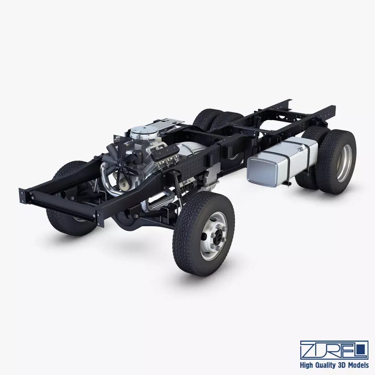 Truck Chassis 4x4 v 1 3D model