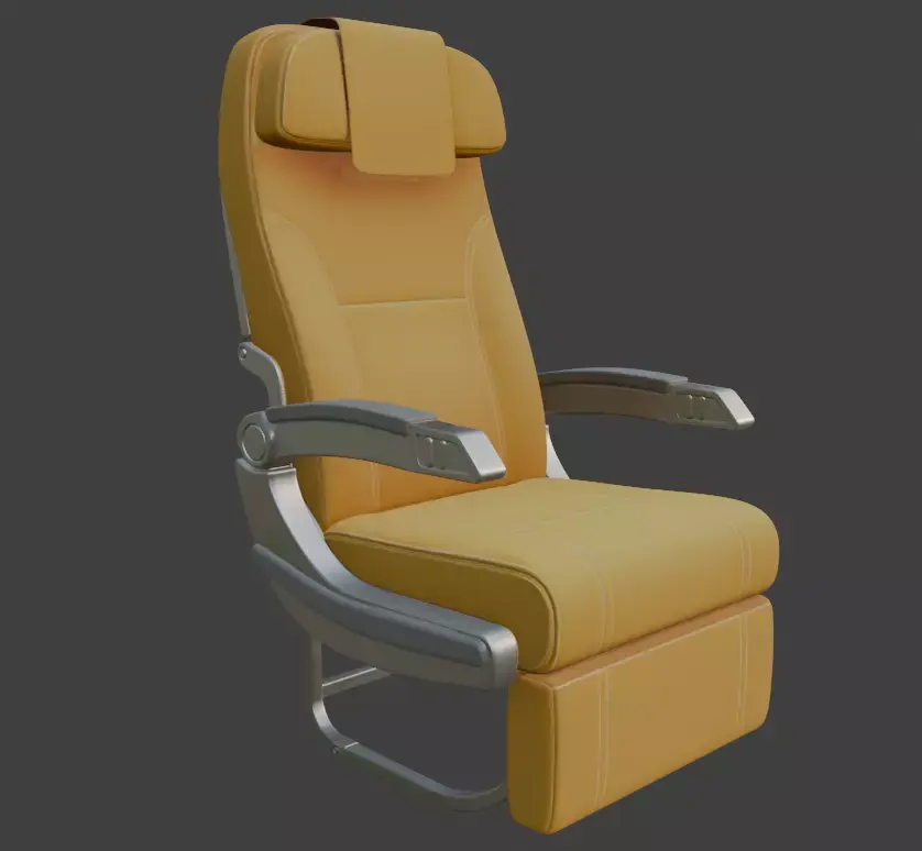 Airplane chair 3D model get