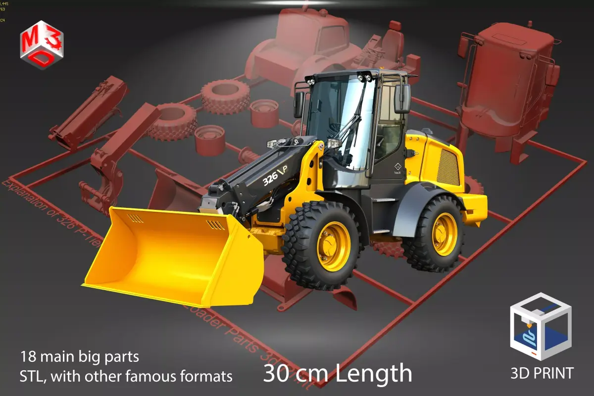  326 P-Tier Compact Wheel Loader - Special Edition 3D print model