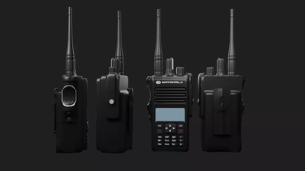 MOTOROLA DP4801E RADIO 3D model