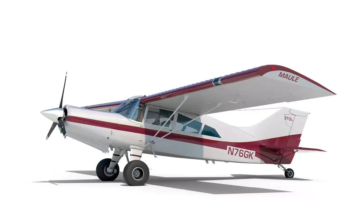 Maule light aircraft with interior 3D model