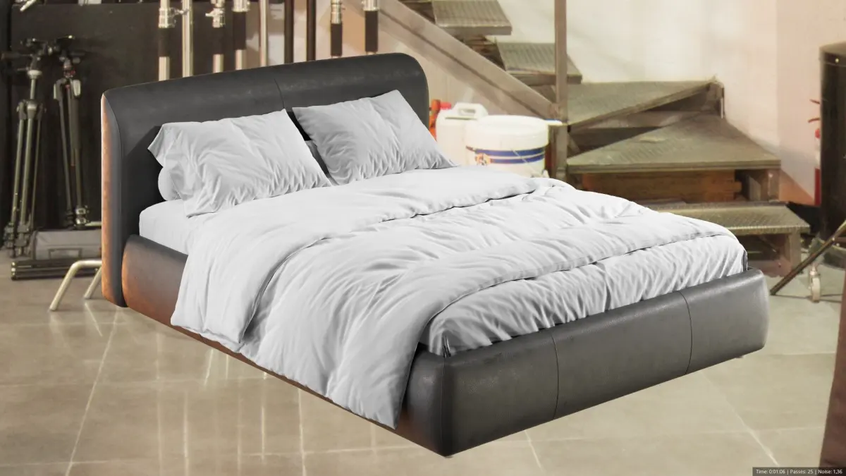 King bed 3D model get