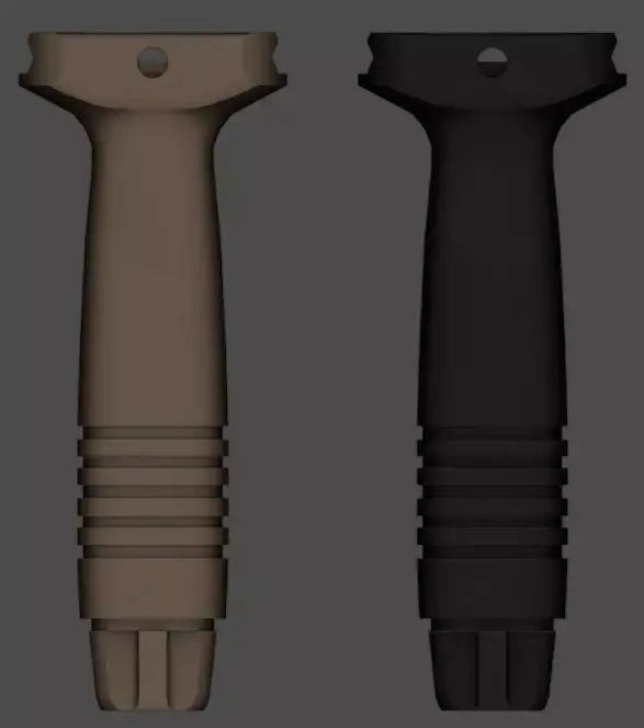 KAC Vertical Foregrip  Free low-poly 3D model