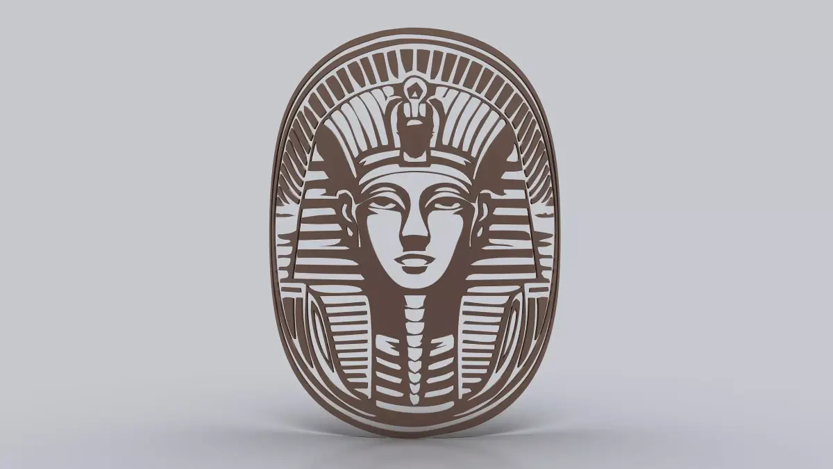 Egyptian Symbols - 054 - B - Topology Low-poly 3D model