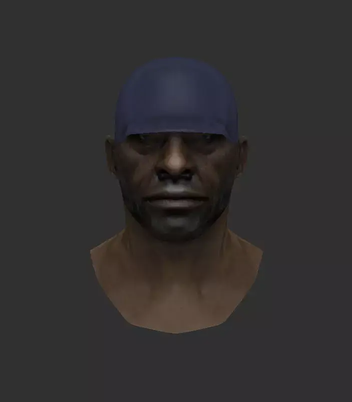 Johny man wearing cap 3D model