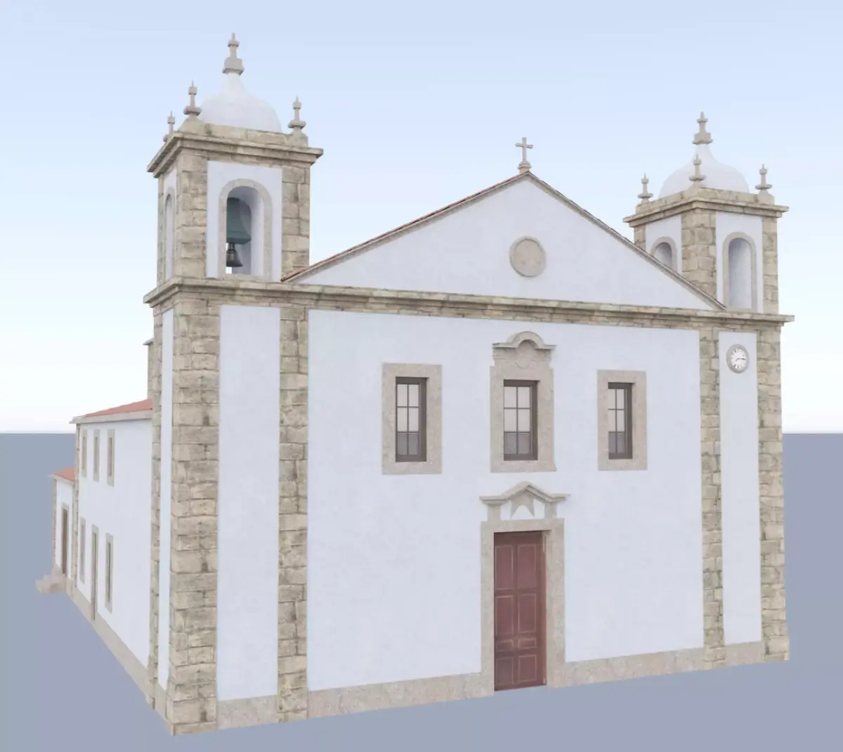 Portuguese Church Low Poly Low-poly 3D model